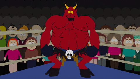 boxing satan GIF by South Park 