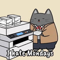 Tired Monday Morning GIF by MESA My Emotional Support Animal