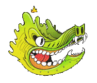 ronthekiller cartoon dragon street art streetoon Sticker