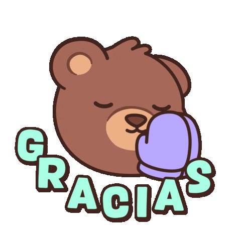 Teddy Bear Thank You Sticker by BEARISH
