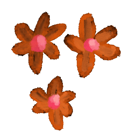 Pink Flower Sticker by iriskristen