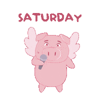 Saturday Night Weekend Sticker by PositivelyPigasus