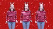 Christmas Snow GIF by Northumbria Students' Union