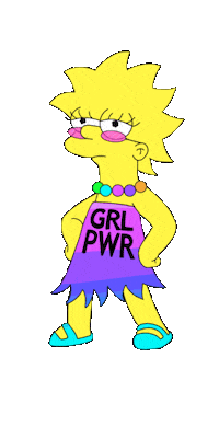 Lisa Simpson Love Sticker by bangerooo