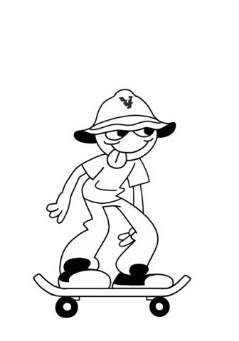VIVACECOLLECTIF dance skate hip hop skateboard Sticker