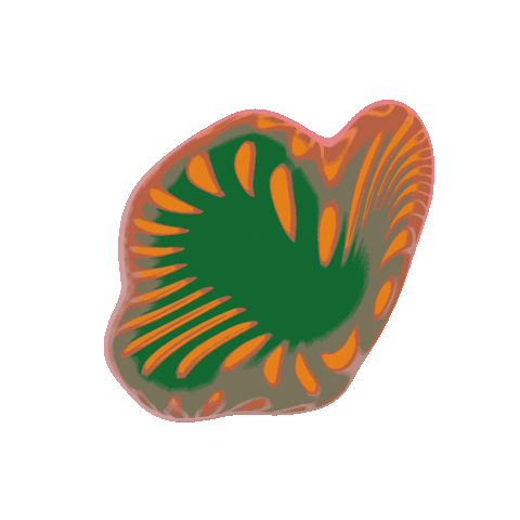 raisedbysnakes psychedelic abstract blob morph Sticker
