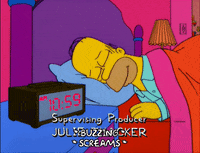 homer simpson sleeping GIF