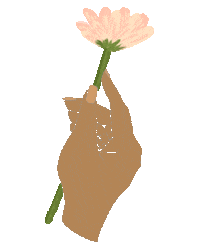 anaasprino flower hands boho flor Sticker