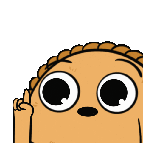 Puffythehumanpastry swipe up surprise finger look up Sticker