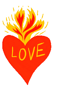 Heart Love Sticker by CATALINA ESTRADA