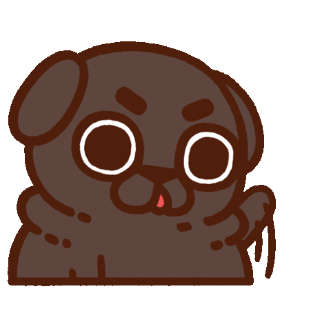 Give Me Attention Sticker by Puglie Pug