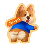 Corgi Tail Wag Sticker by GCash