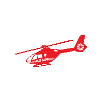 Helicopter Aviation Sticker by AiutAlpin