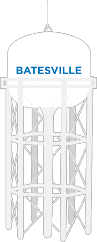 Water Tower Indiana Sticker by Discover Batesville