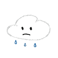 Daria_marmalade sad rain cloud dariamarmalade Sticker