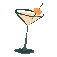 Martini Ginoclock Sticker by Brookie's Gin