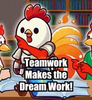 Teamwork Makes The Dream Work GIF by Zorooster