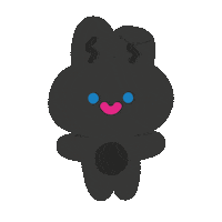 Bunny Rabbit Sticker by THE RECORDER FACTORY