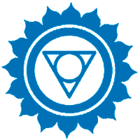 Azul Chakra Sticker