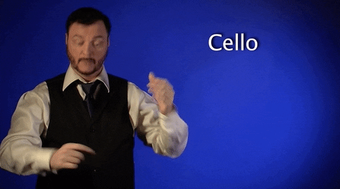 sign language cello GIF by Sign with Robert