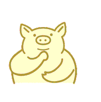 yabaton_official pig かわいい i see 楽しい Sticker