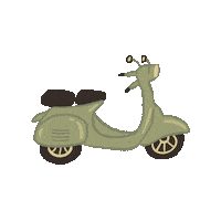 Delivery Motorcycle Sticker