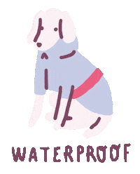 Happy Dog Sticker by Sara Maese