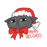 Cat Christmas Sticker