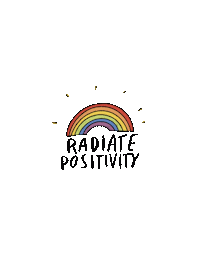 helloilo happy hello rainbow vibes Sticker