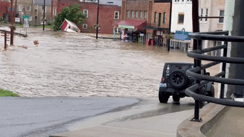 Main Street Stores Flood in Whitesburg, Kentucky
