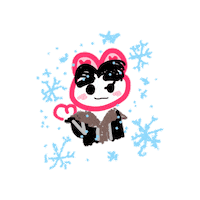 whitepuppyandpinkbunny bunny wonho Sticker