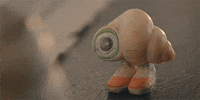 Movie gif. Marcel from Marcel The Shell With Shoes On looks up with a quivering frown as a single tear drops from his googly eye.