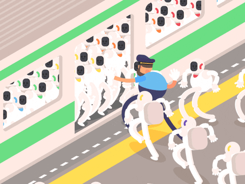 trains GIF by James Curran