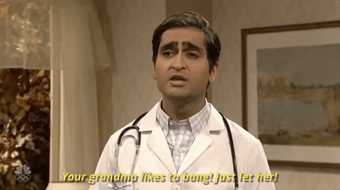 just let her kumail nanjiani GIF by Saturday Night Live