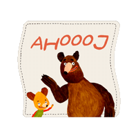 Bears Ahoj Sticker by Mlsné medvědí příběhy