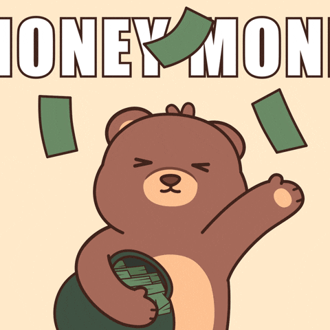 Im Rich Teddy Bear GIF by BEARISH