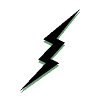 Lightning Bolt Sticker by Slasher Powsurf Co