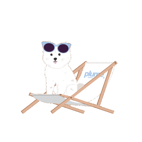 Doggie Plume Sticker by plumecare