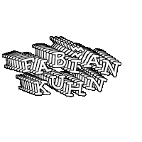 fabiankuhnmusic music logo fabian kuhn black into blue Sticker