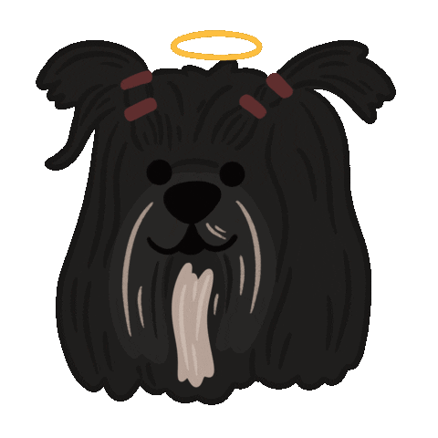 Happy Dog Sticker by Ann of Facedit