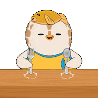 Hungry Lets Eat Sticker by Pudgy Penguins