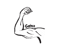 CampusProtein flex muscle arm gains Sticker