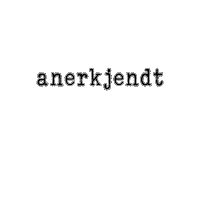anerkjendt anerkjendt Sticker