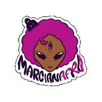 Afro Marciano Sticker