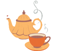 Fall Tea Sticker by Aurelie Magnan