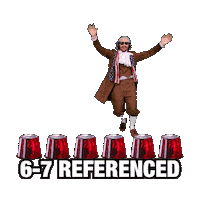 6 7 Number Meme Sticker