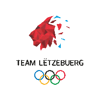Teamletzebuerg olympics together lion rings Sticker