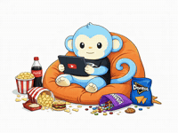 Monkey Snacking GIF by Respective