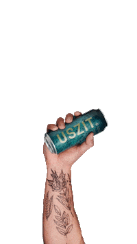 uszit hand spin flip bier Sticker