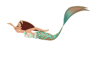 Nautilus Mermaid Swimming Sticker by Mermaid_Lux